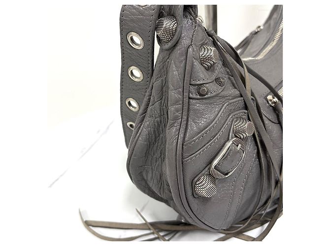 Balenciaga Borsa a tracolla Le Cagole Small Marrone - vista 9