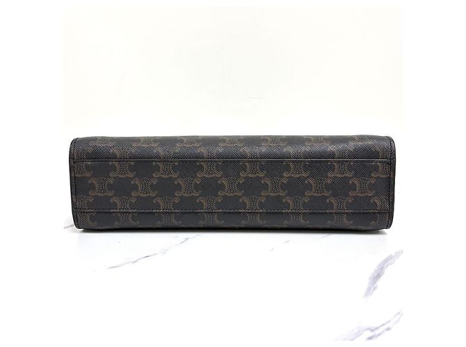 Céline Triomphe Vertical Cabas Kleine Tote Bag Braun - Ansicht 10