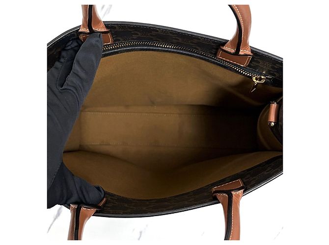 Céline Triomphe Vertical Cabas Kleine Tote Bag Braun - Ansicht 14