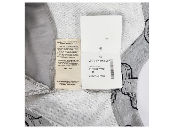 Hermès Minifalda para mujer en gris Castaño - vista 10