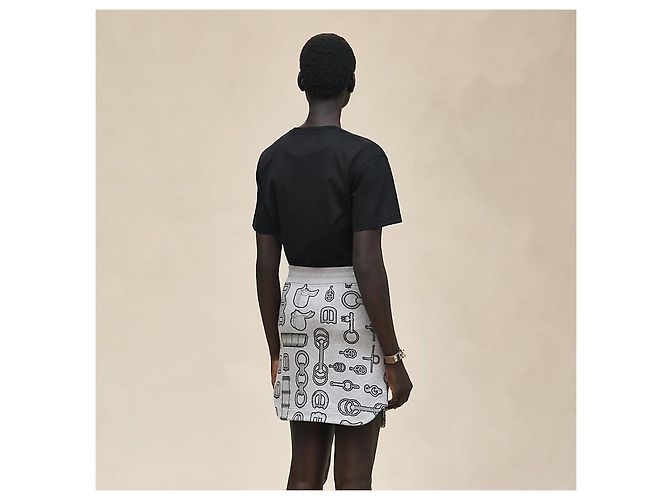 Hermès Minifalda para mujer en gris Castaño - vista 3