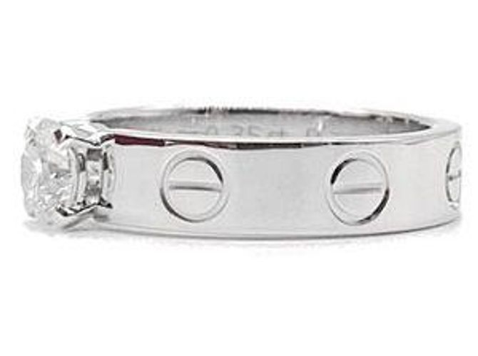 Cartier Love Solitär-Diamantring Weiß - Ansicht 2