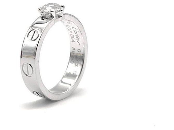 Cartier Love Solitär-Diamantring Weiß - Ansicht 5