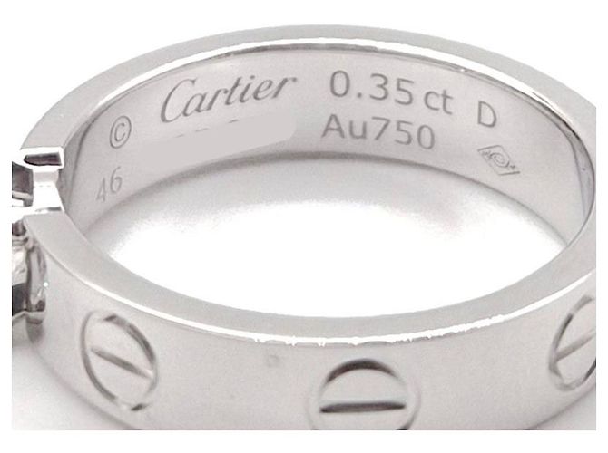 Cartier Love Solitär-Diamantring Weiß - Ansicht 6