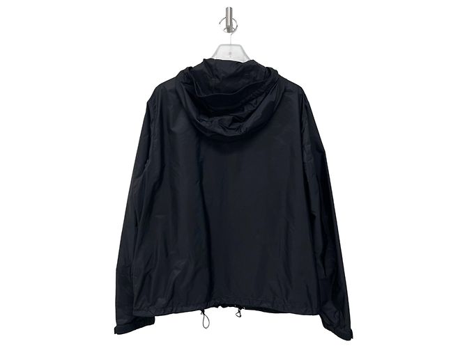 Prada Re-Nylon Windjacke mit Dreiecks-Logo Schwarz - Ansicht 2