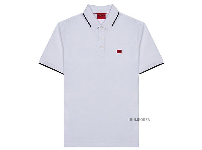 Hugo Boss T-Shirt für Herren mit Deresino-Badge Weiß - Ansicht 10