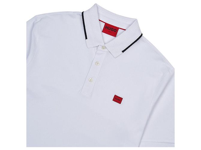 Hugo Boss T-Shirt für Herren mit Deresino-Badge Weiß - Ansicht 3