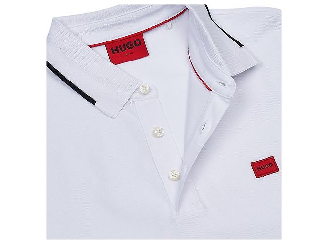 Hugo Boss T-Shirt für Herren mit Deresino-Badge Weiß - Ansicht 6