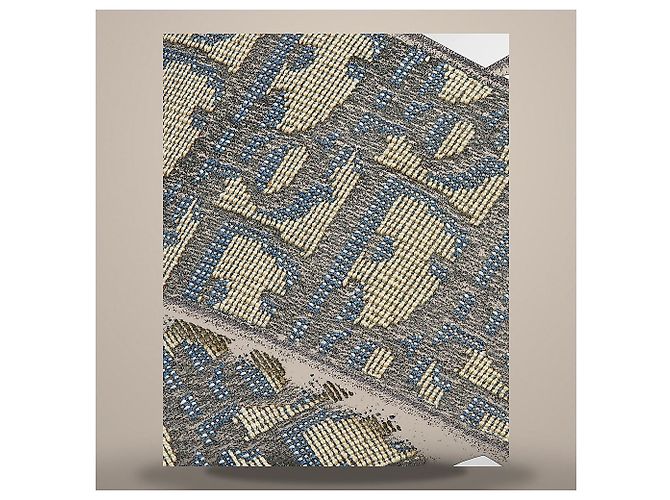 Dior Sandali in jacquard Oblique beige e nero - vista 6