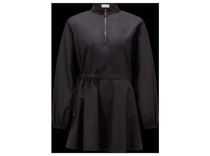 Vestido Moncler de popelina de algodón negro - vista 2