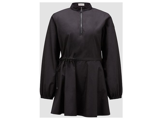 Vestido Moncler de popelina de algodón negro - vista 3