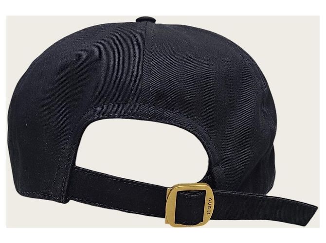 Gucci Cappellino da baseball nero con logo ricamato multicolore - vista 4