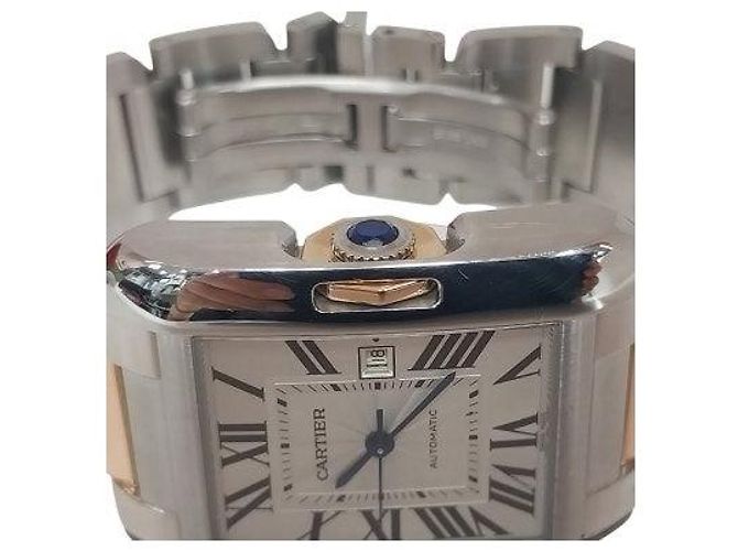 Cartier Orologio Unisex Tank Anglaise Rose Gold Combo Rosa - vista 9