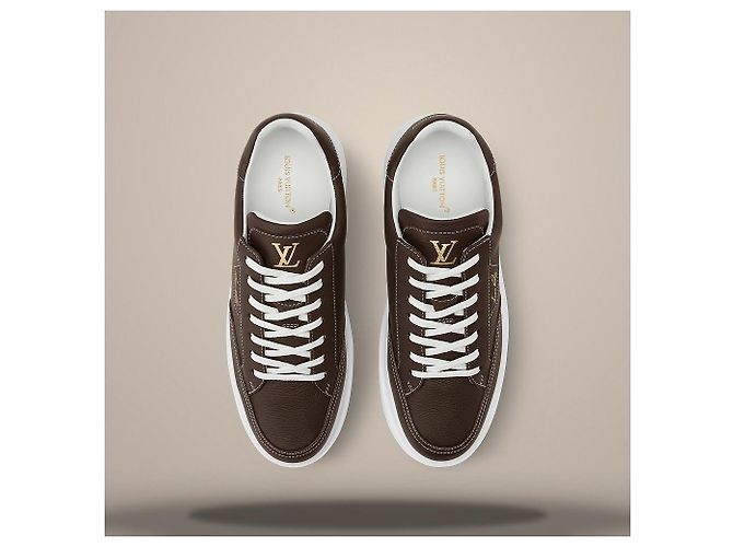 Louis Vuitton Beverly Hills Sneaker Marrone - vista 4