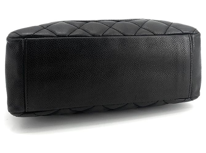 Chanel Borsa a tracolla Caviar Petit Shopping Nero - vista 13