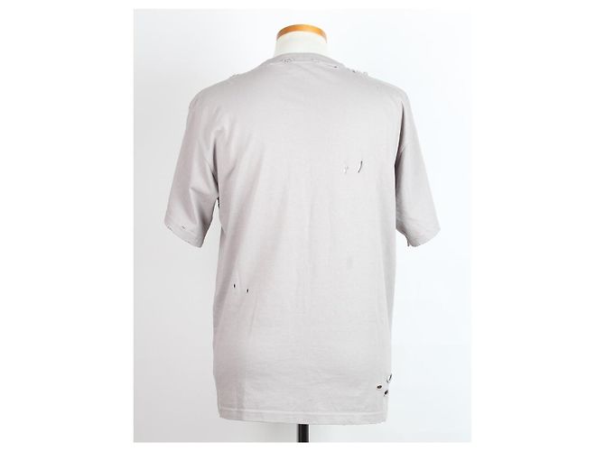 Balenciaga Blur Logo Vintage Jersey T-Shirt Grau Braun - Ansicht 2