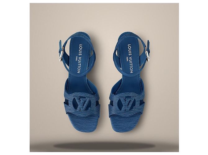 Louis Vuitton Sandali Isola Dark Blue - vista 4
