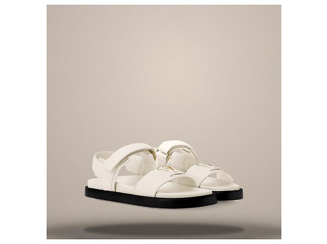 Louis Vuitton Sandalo Mare Comfort Ecru White Bianco - vista 2