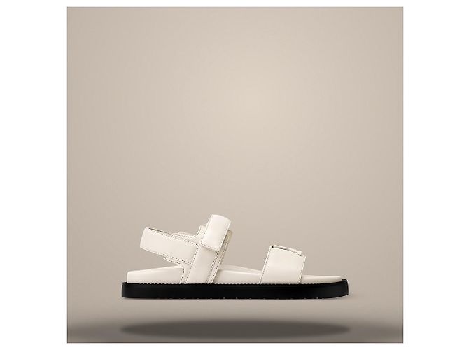 Louis Vuitton Sandalo Mare Comfort Ecru White Bianco - vista 3