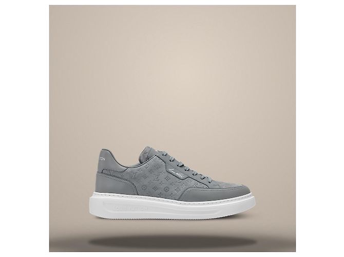 Louis Vuitton Beverly Hills Sneaker Gray Marrone - vista 3
