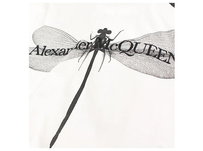 Alexander Mcqueen T-Shirt für Herren mit Libellen-Print Weiß - Ansicht 4