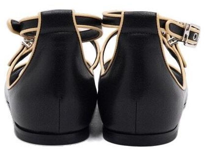 Hermès Sandali Logo Donna Noir Nero - vista 5