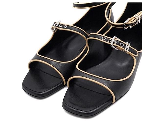 Hermès Sandali Logo Donna Noir Nero - vista 6
