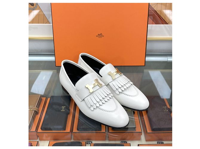 Hermès Mocassino Royal Beige con dettagli dorati Marrone - vista 3