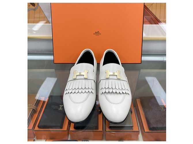 Hermès Mocassino Royal Beige con dettagli dorati Marrone - vista 4