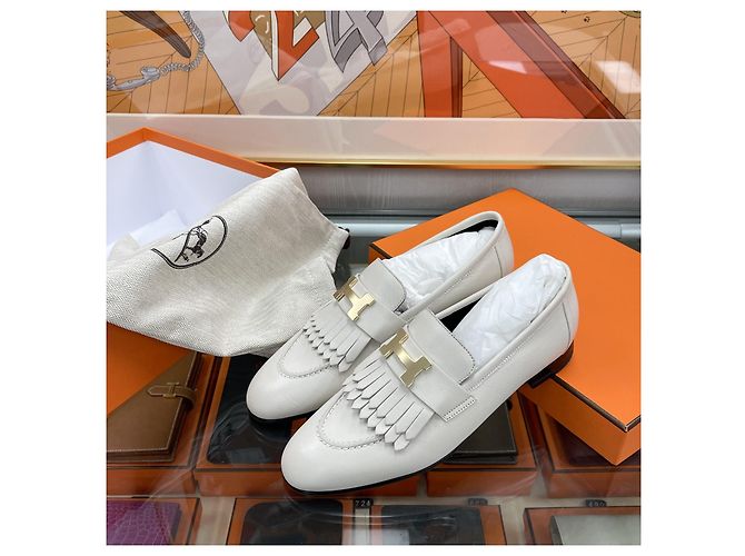 Hermès Mocassino Royal Beige con dettagli dorati Marrone - vista 6