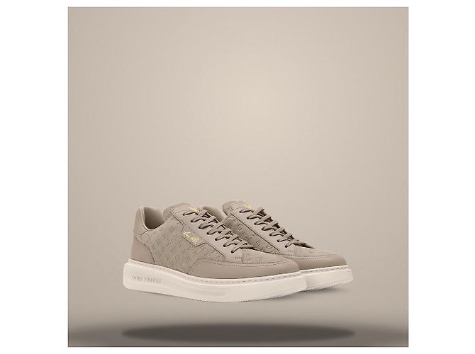 Louis Vuitton Beverly Hills Sneaker Beige Marrone - vista 2