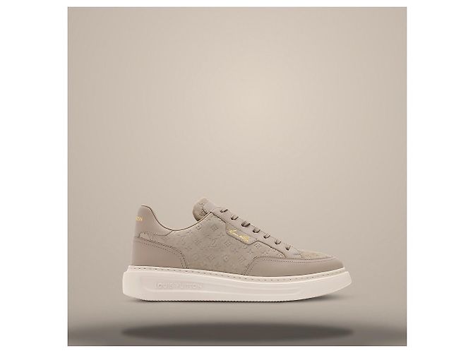Louis Vuitton Beverly Hills Sneaker Beige Marrone - vista 3