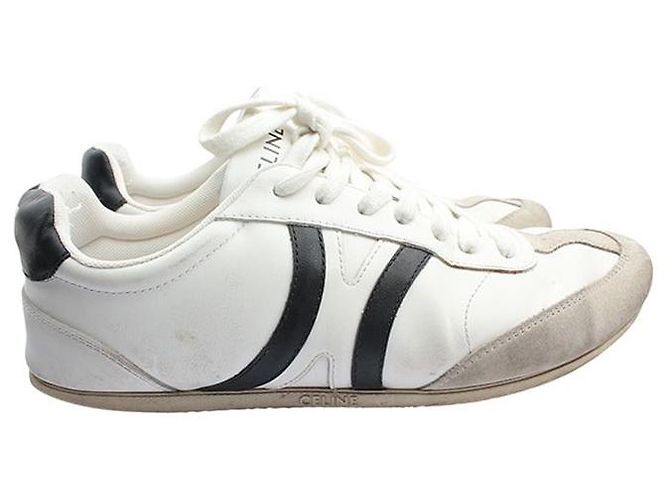 Céline Sneakers da uomo bianche e nere Bianco - vista 3