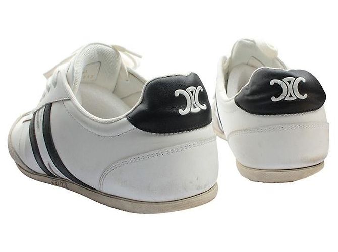 Céline Sneakers da uomo bianche e nere Bianco - vista 5