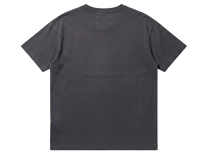 Maison Martin Margiela Charcoal T-Shirt für Herren mit besticktem Logo Braun - Ansicht 2