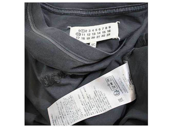 Maison Martin Margiela Charcoal T-Shirt für Herren mit besticktem Logo Braun - Ansicht 3