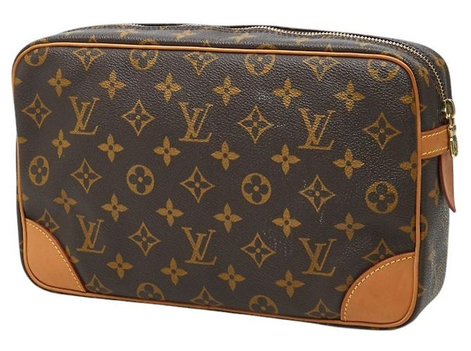 Borsa a Clutch Louis Vuitton Monogram Compiegne 28 Marrone - vista 2