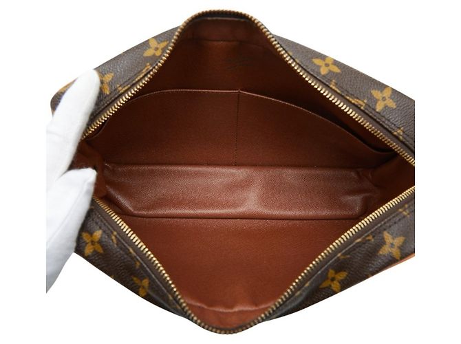 Borsa a Clutch Louis Vuitton Monogram Compiegne 28 Marrone - vista 8