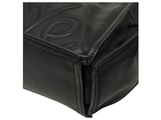 Borsa Tote e a tracolla Loewe in pelle nera Nero - vista 4