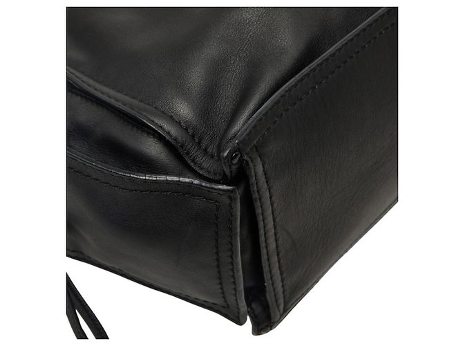 Borsa Tote e a tracolla Loewe in pelle nera Nero - vista 7
