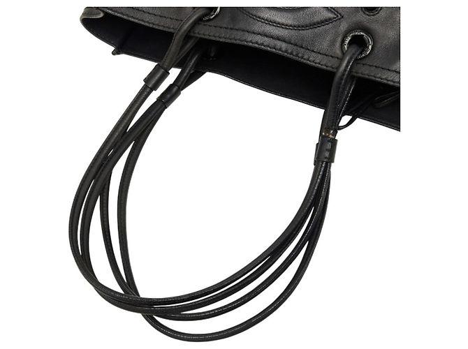 Borsa Tote e a tracolla Loewe in pelle nera Nero - vista 8