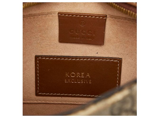 Borsa a tracolla Gucci GG Supreme Tiger Marrone Beige - vista 14