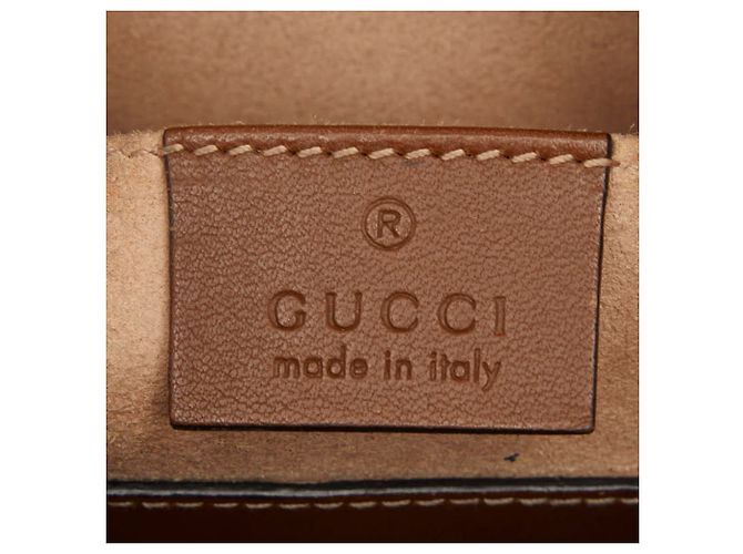 Borsa a tracolla Gucci GG Supreme Tiger Marrone Beige - vista 15