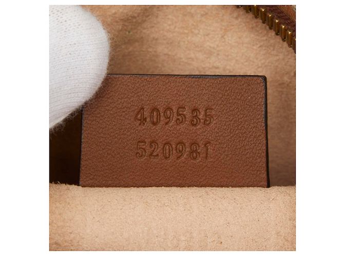 Borsa a tracolla Gucci GG Supreme Tiger Marrone Beige - vista 16