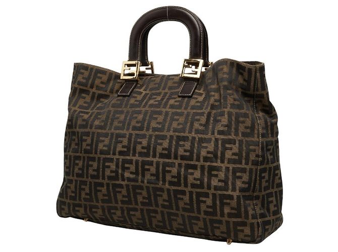 Fendi Zucca Handtasche Tote Bag Braun - Ansicht 2
