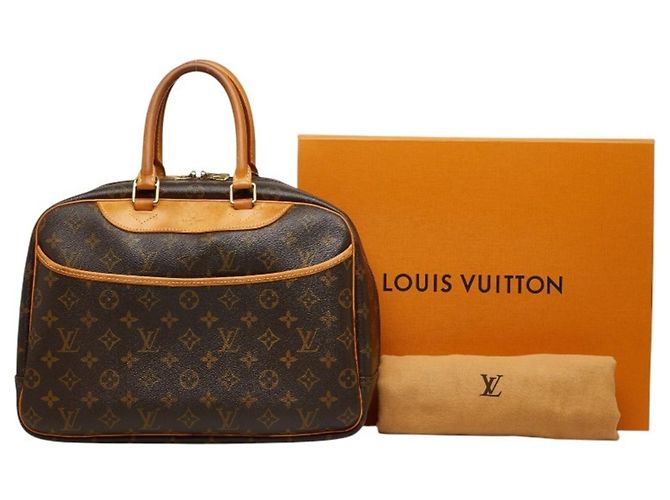 Borsa Louis Vuitton Monogram Deauville Marrone - vista 13