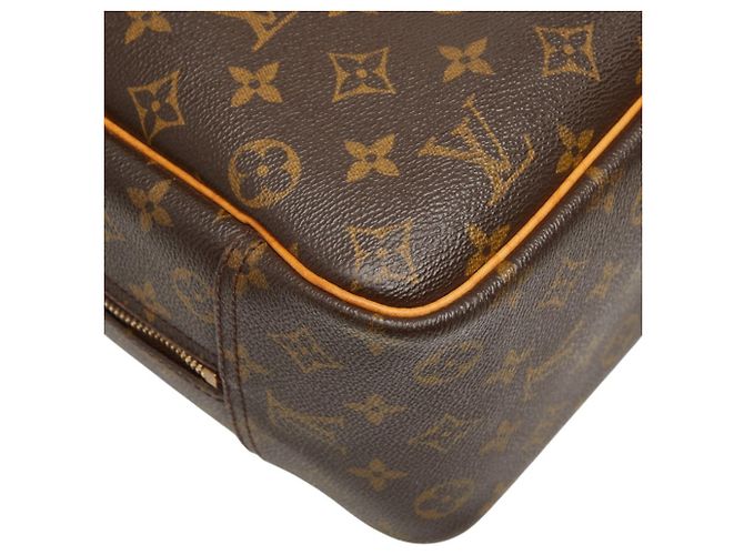 Borsa Louis Vuitton Monogram Deauville Marrone - vista 6