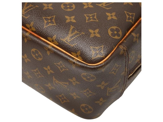 Borsa Louis Vuitton Monogram Deauville Marrone - vista 7
