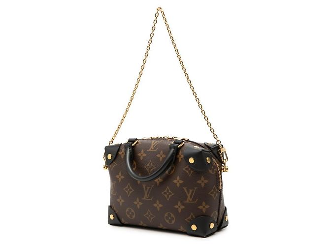 Borsa Louis Vuitton Monogram Petite Malle Souple Marrone - vista 2
