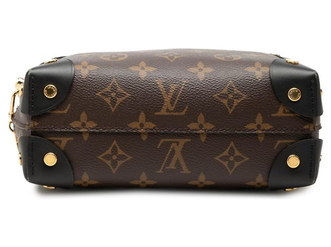Borsa Louis Vuitton Monogram Petite Malle Souple Marrone - vista 3